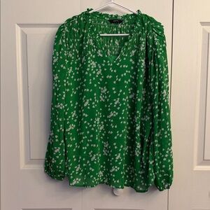 Dokotoo Green Floral Women's Top